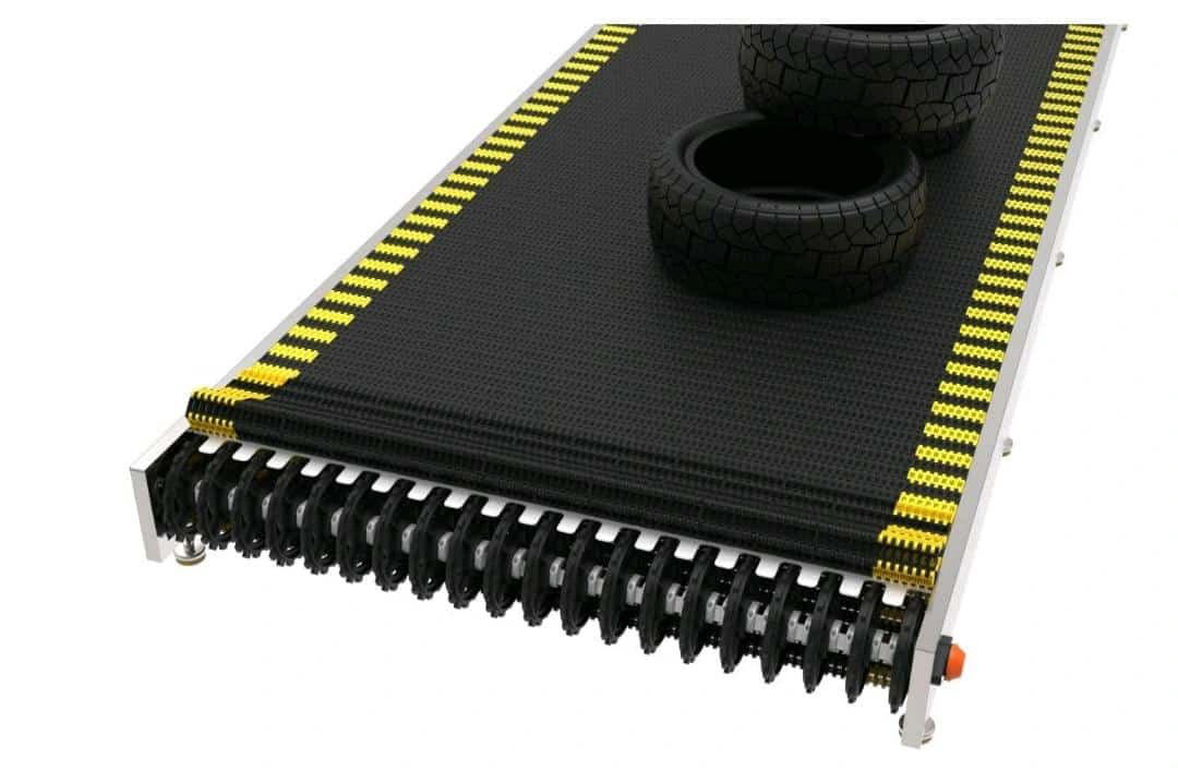 Lastik Endüstrisinde 50.8 mm Hatveli Plastik Modüler Bantların Kullanımı